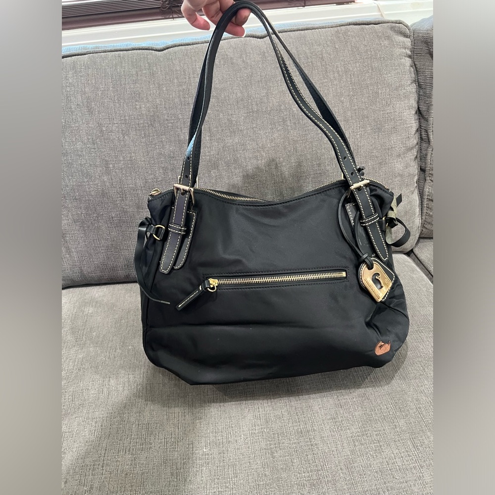 Dooney & Bourke Nina Nylon Leather Trim Bag